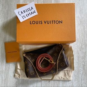Louis Vuitton Clutch Pallas Monogram Navy